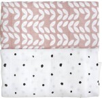 MOTHERHOOD Prikrývka a zavinovačka bavlnená mušelínová Premium 2 ks Pink Classics 100x120 cm