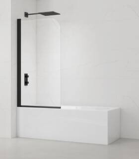 Vaňová zástena SAT 150x80 cm čierna SATVZUNIKCT80 SATVZUNIKCT80