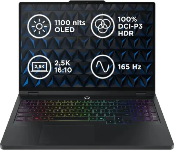 Lenovo Legion Pro 5 16AFR10 čierna / 16" WQXGA / AMD RYZEN 9 9955HX / 32GB / 1TB SSD / RTX 5070 8GB / W11H (83F2002MCK)