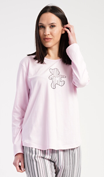 Dámske dlhé pyžamo Paulina světle růžová XL