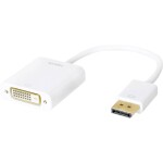 LogiLink CV0058B adaptér [1x zástrčka DisplayPort - 1x DVI zásuvka 24+1-pólová] biela 15.00 cm; CV0058B