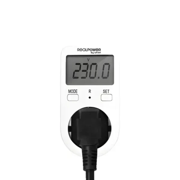 RealPower EM-1 / Merač spotreby energie / LCD displej / do 16 A (415098)