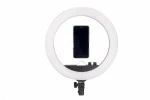 NANLITE Halo 14 kruhové LED svetlo / priemer 35.5 cm / 2700-6500 K / make-up zrkadlo / držiak na telefón / prepravný puzd (12-2023-1)