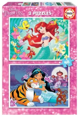 Educa Puzzle Disney princeznej: Ariel a Jazmína