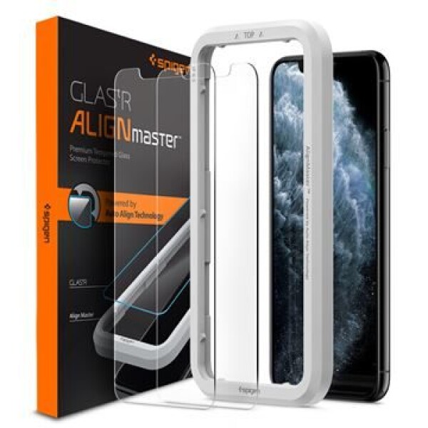 Spigen Align Glas.tR ochranné sklo pre Apple iPhone 11 Pro amp; XS amp; X / 2ks (AGL00109)