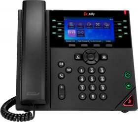 Poly VVX 450 OBi Edition čierna / VoIP Telefón / 4.3" LCD / RJ9 / RJ45 (89B60AA)