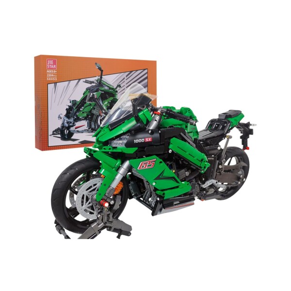 Mamido Stavebnica športová motorka 2304 dielov zelená