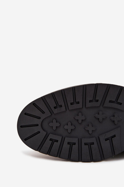 Pánska kožená zateplená členková obuv Big Star so zipsom - čierna 41