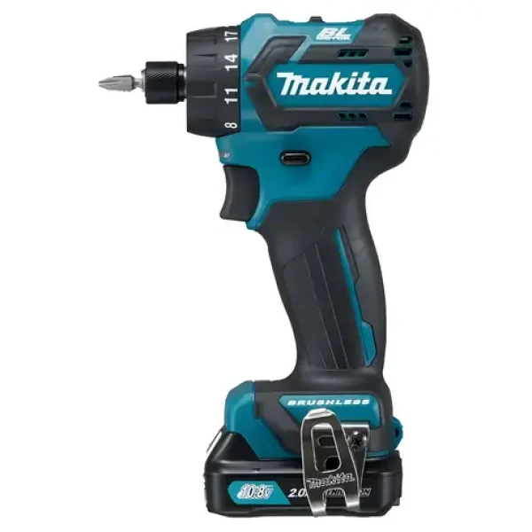 Makita Aku vŕtací skrutkovač 12V 2x 2,0 Ah / Aku vŕtací skrutkovač / nabíjačka, kufor / moment 35 Nm (DF032DSAE)