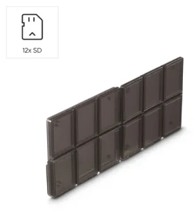 HAMA Box na SD karty čierna/priehľadná / Puzdro na pamäťové karty / 12x SD kariet