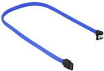 Sharkoon SATA III modrá / dátový kábel / 90 ° konektor / 45 cm (4044951016532)