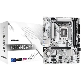 ASRock B760M-HDV/M.2/B760M/LGA 1700/2x DDR5/2x PCIex16/2.5GLAN/mATX (90-MXBMJ0-A0UAYZ)