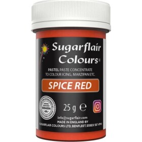 Gélová farba spice red 25 g - Sugarflair - Sugarflair