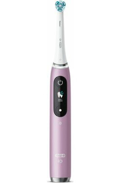 Oral-B iO 9N ružová / rotačná zubná kefka / 7 režimov / Bluetooth / časovač / tlakový senzor / displej / puzdro (4210201303107)