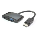 PremiumCord adaptér DisplayPort - HDMI + VGA / FULL HD 1080p / 4K * 2K @ 30Hz (kportad15)