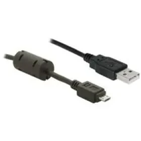 DeLock kábel USB 2.0 A samec gt; micro-USB B samec, ferit, dĺžka 1m (82299)