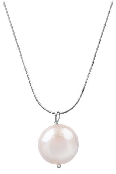 JwL Luxury Pearls Strieborný náhrdelník s pravou perlou JL0404 (retiazka, prívesok)