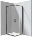 DEANTE - Funkia Evo obdĺžnikový sprchovací kút s vaničkou, obdĺžnikový, 80x90 cm KYCPD089P