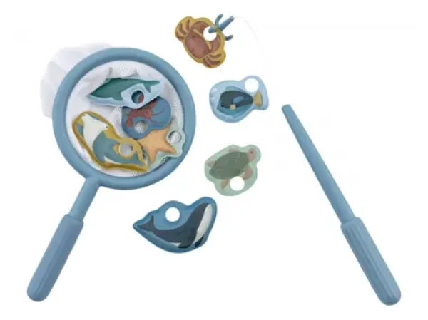 Little Dutch Rybárska súprava do kúpeľa modrá