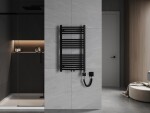 MEXEN/S - Ares radiátor + vykurovacia tyč 900 x 500 mm, 400 W, čierna W102-0900-500-6400-70