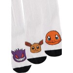 Ponožky Pokémon - Gengar, Charmander a Eevee BW 39/42 (3 páry)