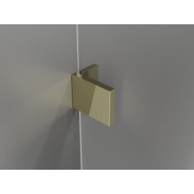 MEXEN/S - Lunar vaňová zástena FIX 60 x 150, transparent, zlatá 897-060-000-50-00