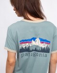 Patagonia W's Fitz Roy Foothills Ringer Tee Cover Green M