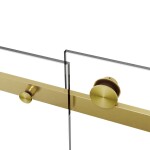 HOPA - Sprchové dvere BELVER GOLD NEW - Farba rámu - Zlatá, Rozmer A - 100, Smer zatvárania - Univerzálny Ľavé / Pravé, Výplň - Číre bezpečnostné sklo - 8 mm BCBELV10BGCN