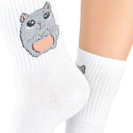 Dámske ponožky 151 W 03 - NOVITI Bílá 39/42