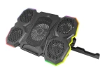 Esperanza EGC107 čierna / Chladiaca podložka pre notebook / 3× ventilátor 10 cm / RGB / 1 200-2 600 RPM / 5 polôh sklonu (EGC107)
