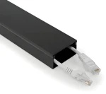 Nedis Káblový organizér čierna / Organizér káblov / hliníkový / max. O 25 mm / 1 ks (CMDT5025BK110)