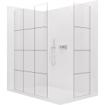 CERANO - Sprchová zástena Walk-in Crystal TL/P - 8 mm - bezvzperový systém - chróm, industriálne sklo - 160x110x200 CER-8050BD4829
