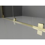 MEXEN/S - Velár sprchovací kút, posuvné dvere 160 x 85, dekor, zlato 871-160-085-31-50
