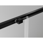 MEXEN/S - Exo sprchovací kút, posuvné dvere 90 x 80, transparent, čierna 8151-090-080-70-00