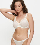 TRIUMPH SIGNATURE SHEER - Minimalizér s čipkou pre dokonalý tvar Triumph ECRU WHITE 80G