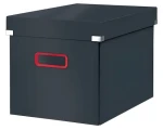 Leitz Krabica ClickStore Cosy L (A4) zamatovo šedá / Kartón / 320 × 310 × 360 mm / skladacia s vekom (53470089)