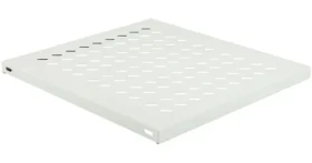 Lanview 19" 1U biela / Polica do racku / hĺbka 800 mm / perforovaná / nosnosť 50 kg (RAS105WH)
