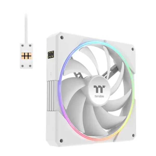 Thermaltake TS 140 EX RGB 3ks biela / Ventilátor / 140 x 140 x 25 mm / 2000 RPM / 32.1 dB / ARGB (CL-F209-PL14SW-A)