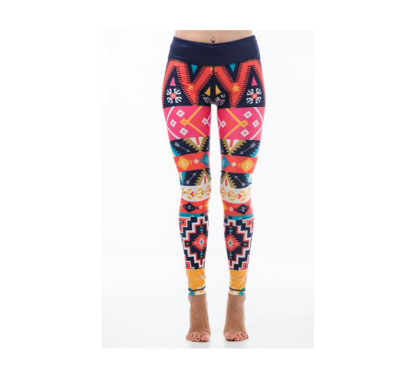 Dámske fitness legíny Six Deuce Aztec - multicolor - Litex M