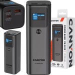 Canyon CANYON Powerbank PB-2010 TFT 27000 mAh 97.2Wh PD140W QC 3.0 Sivý