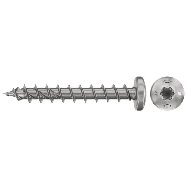 Fischer 574102 skrutky do drevotriesky 5 mm 30 mm TX Nerezová oceľ 200 ks; 574102