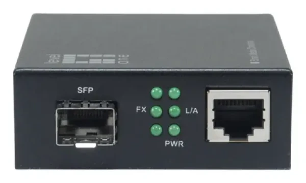 LevelOne GVM-2000 čierna / Media konvertor / RJ45/SFP / 1000 Mbit/s / VLAN / Webový manažment (GVM-2000)