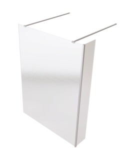 BESCO - Walk-in sprchovací kút AVEO DUE - Pevná stena - 30 cm, Rozmer A - 90 cm BCAVEODUE90+BCAVEO30