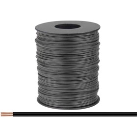 Donau Elektronik 114-11-100 opletenie / lanko 2 x 0.08 mm² čierna 100 m; 114-11-100