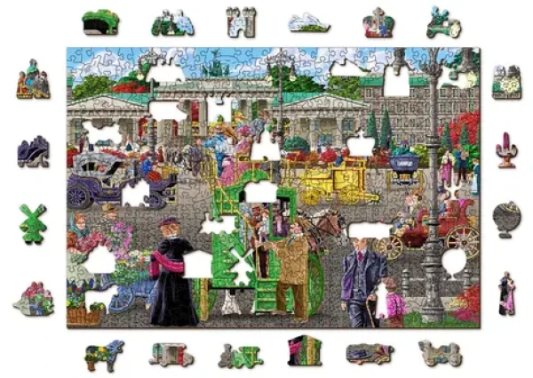 Wooden City Drevené puzzle Parížske námestie v Berlíne 2v1