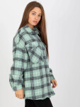 Dámske tričko DN KS 3967.92 Mint s čiernou - FPrice L světle zelená - černá