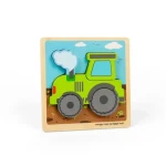 Bigjigs Toys Vkladacie puzzle Traktor