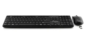 MediaRange MROS107 čierna / Klávesnica a myš / Bezdrôtová / 1200 DPI / QWERTZ / numerická klávesnica (MROS107)