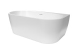 Voľne stojaca vaňa SAT Brevis 159x84 cm akrylát ľavá aj pravá SATVBRE1600Z SATVBRE1600Z