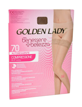 Golden Lady Benessere Bellezza pančuchy 70 den 2-4 naturel 4-L